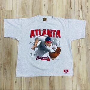 Vintage 90’s Atlanta Braves Breakthrough Nutmeg tee size XL single stitched